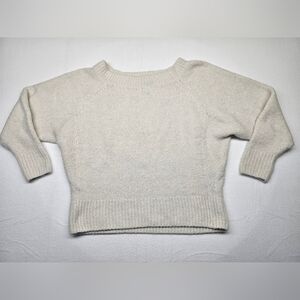 Victoria's Secret Cream‎ Knit Sweater Raglan Sleeve Womens S/P Small